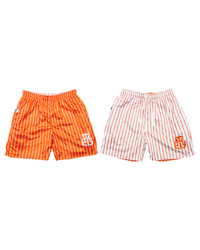 ORANGE AND WHITE SHORTS