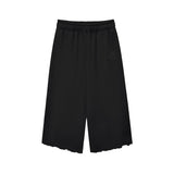 BASIC BLACK CROPPED SWEATPANTS