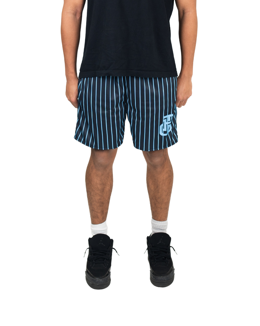 BLUE AND BLACK