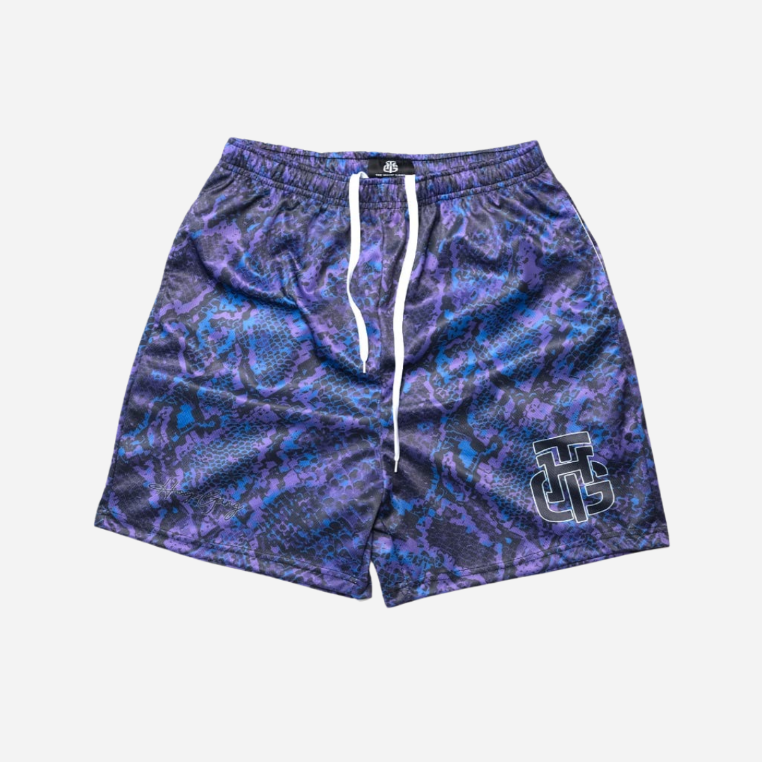 BLUE AND PURPLE VENOM SHORTS