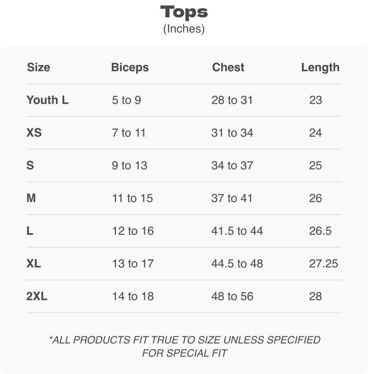スタンダードシャツ size chart, inches