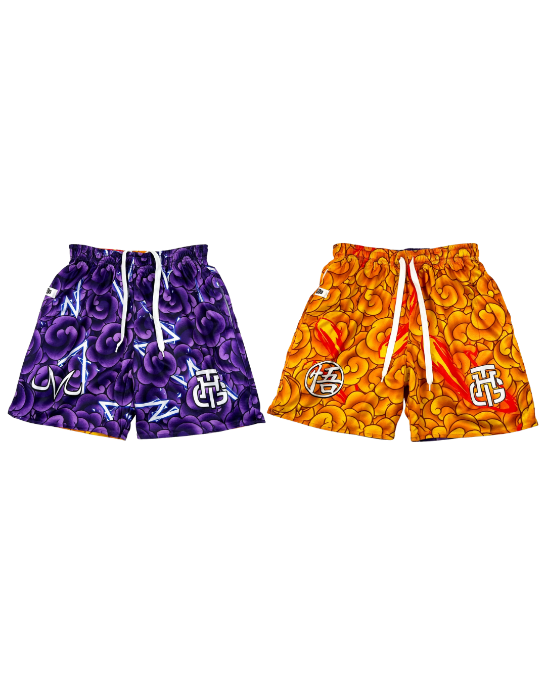 PURPLE AND ORANGE RIVAL SHORTS