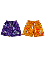 PURPLE AND ORANGE RIVAL SHORTS