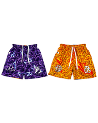 PURPLE AND ORANGE RIVAL SHORTS