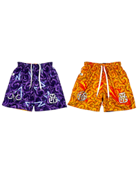 PURPLE AND ORANGE RIVAL SHORTS