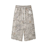 CAMO CROPPED SWEATPANTS