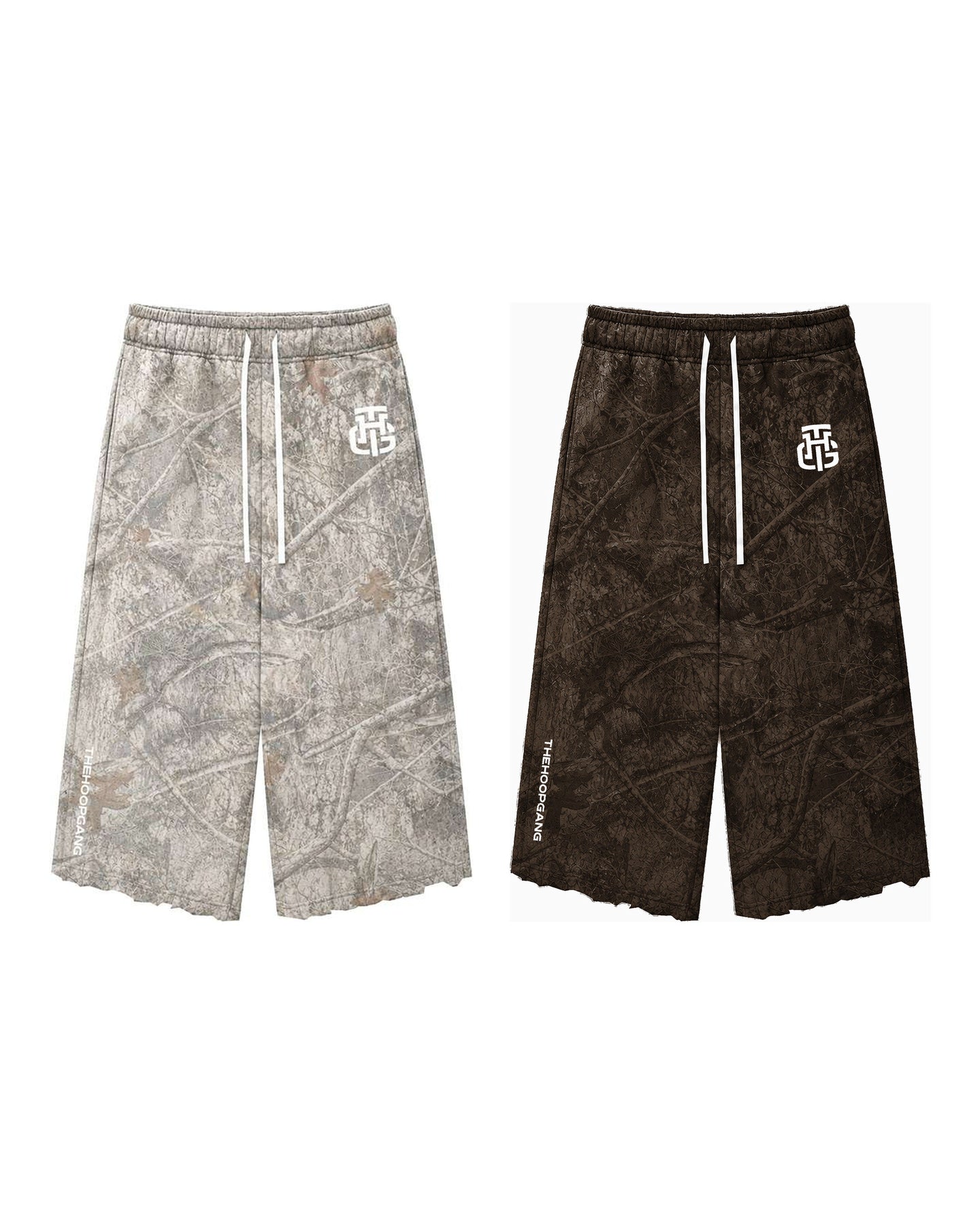 Camo Cropped Sweatpants Pack of 2 flatlay