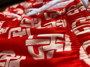 Red-Cream outline Shorts