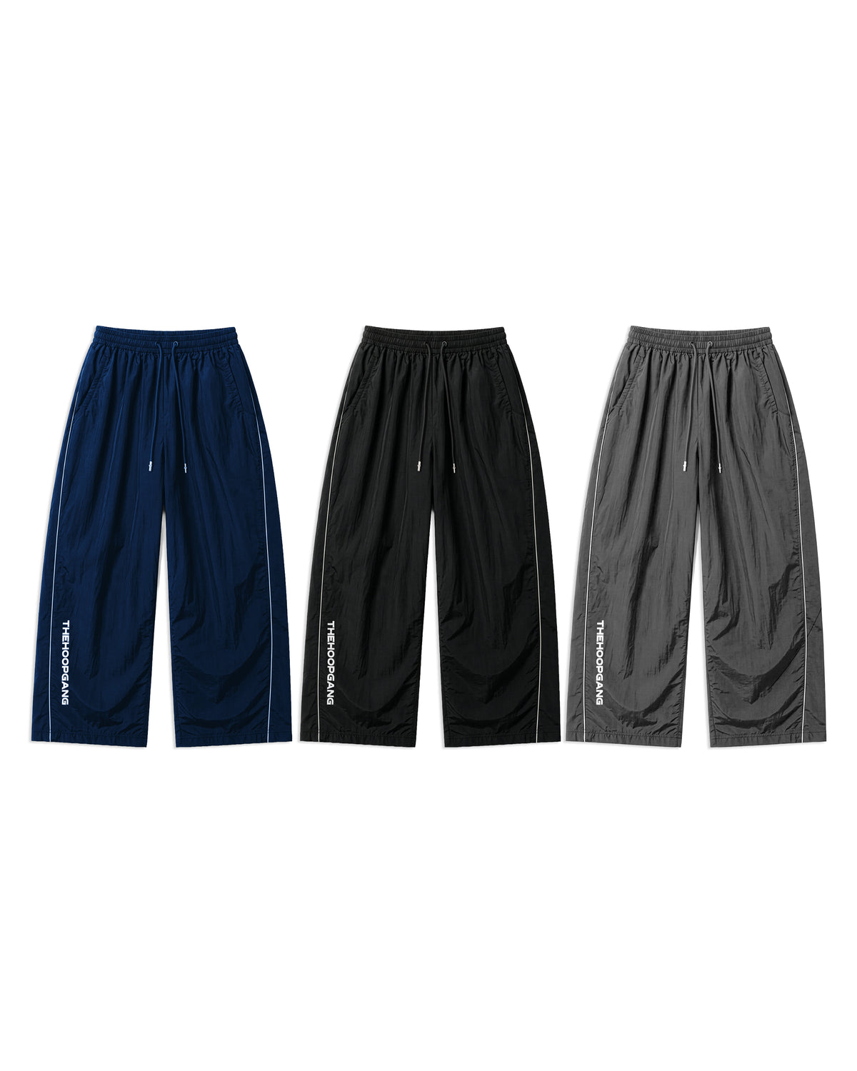 Cropped Trackpants in Navy Blue, Black and Dark Grey