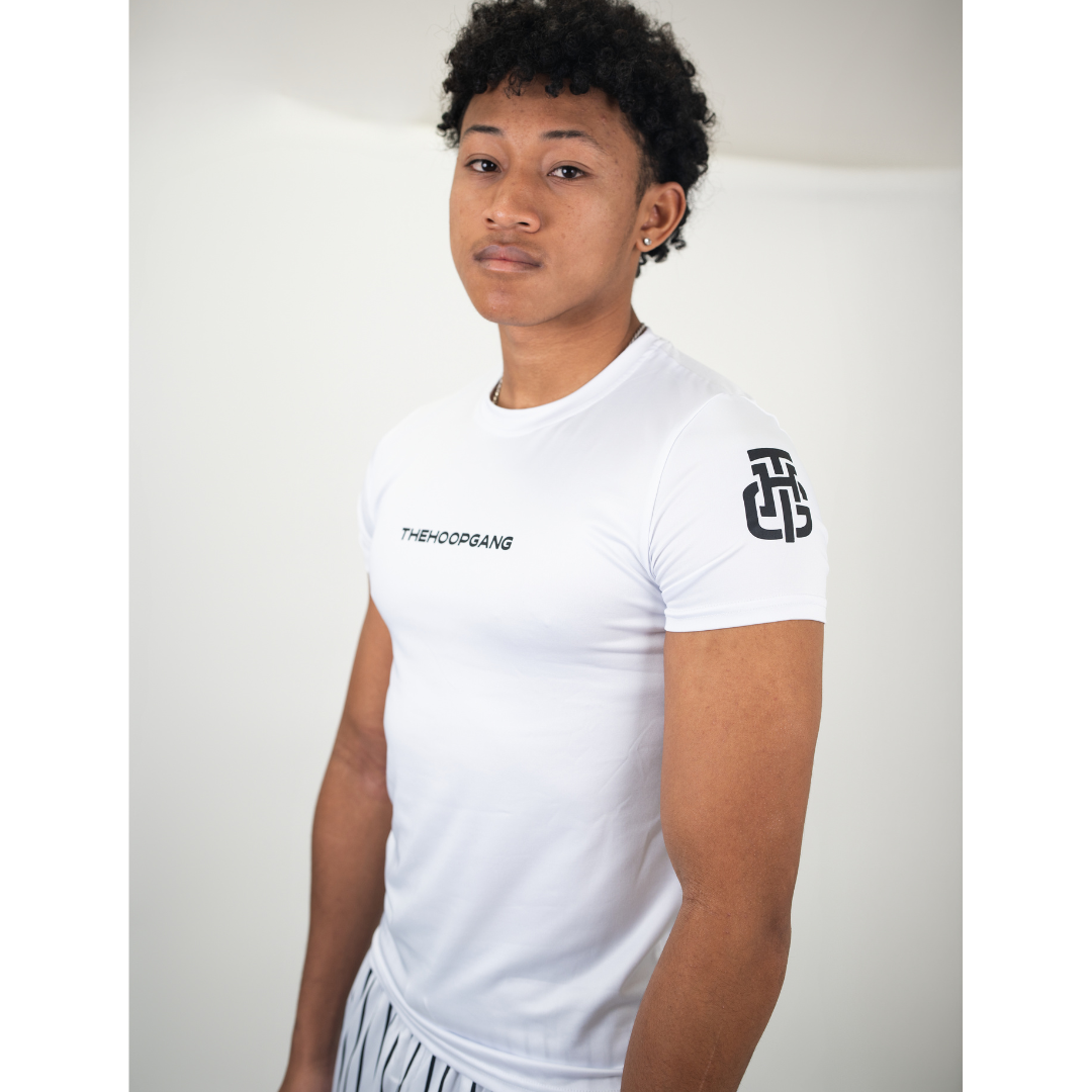 THG WHITE COMPRESSION SHIRT